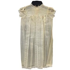 Saks Fifth Avenue Baby Boutique Vintage Christening Dress Gown